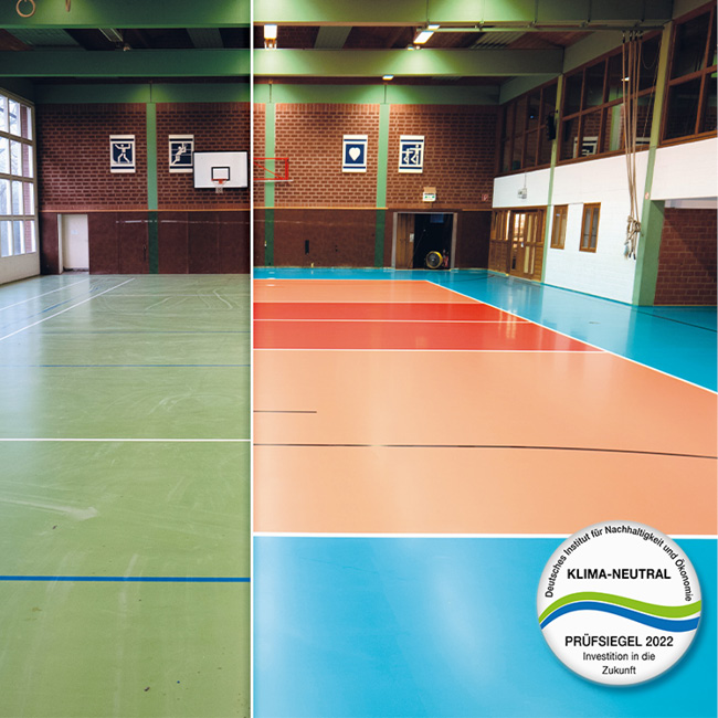 Schutz Sportboden
