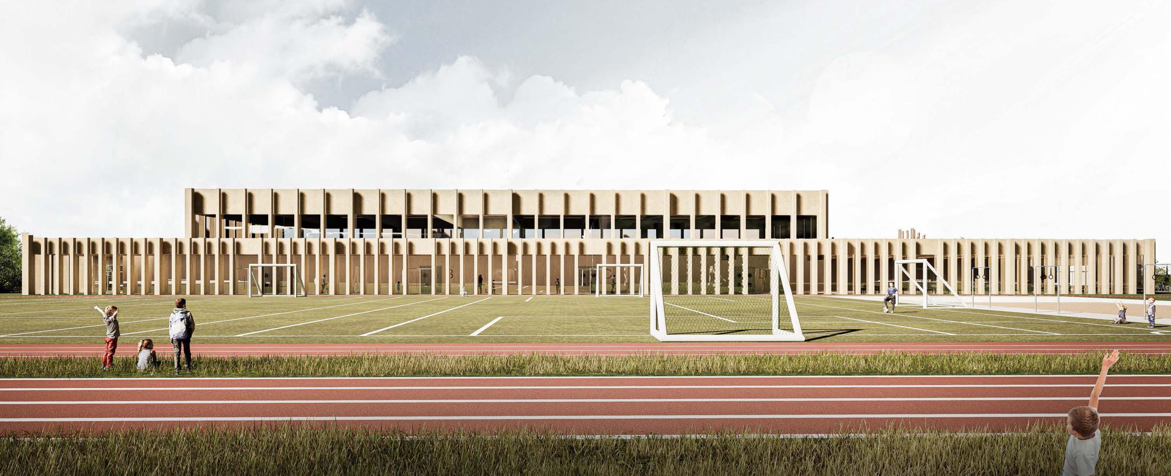 Ansicht Sporthalle außen