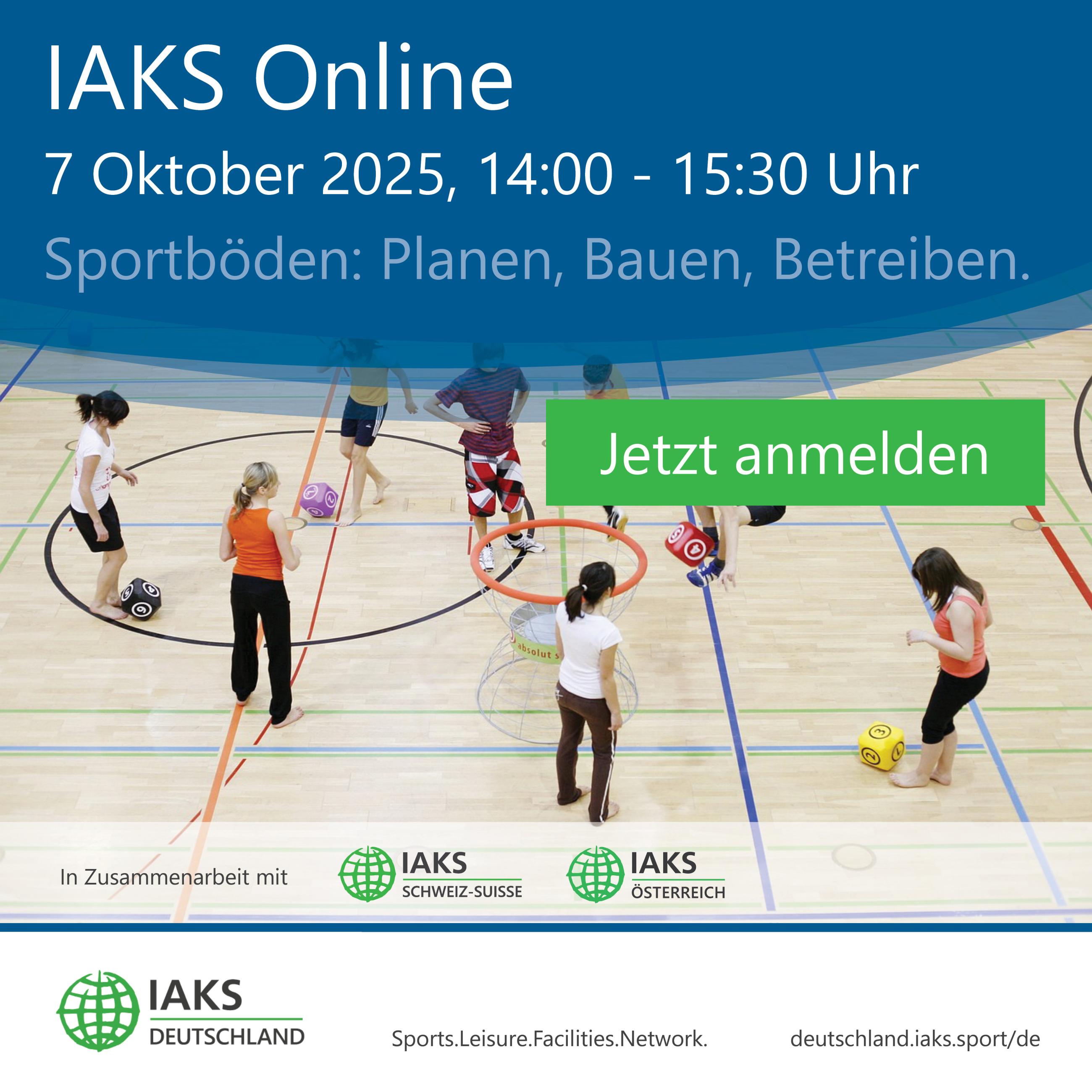 iaks online webinar sportböden