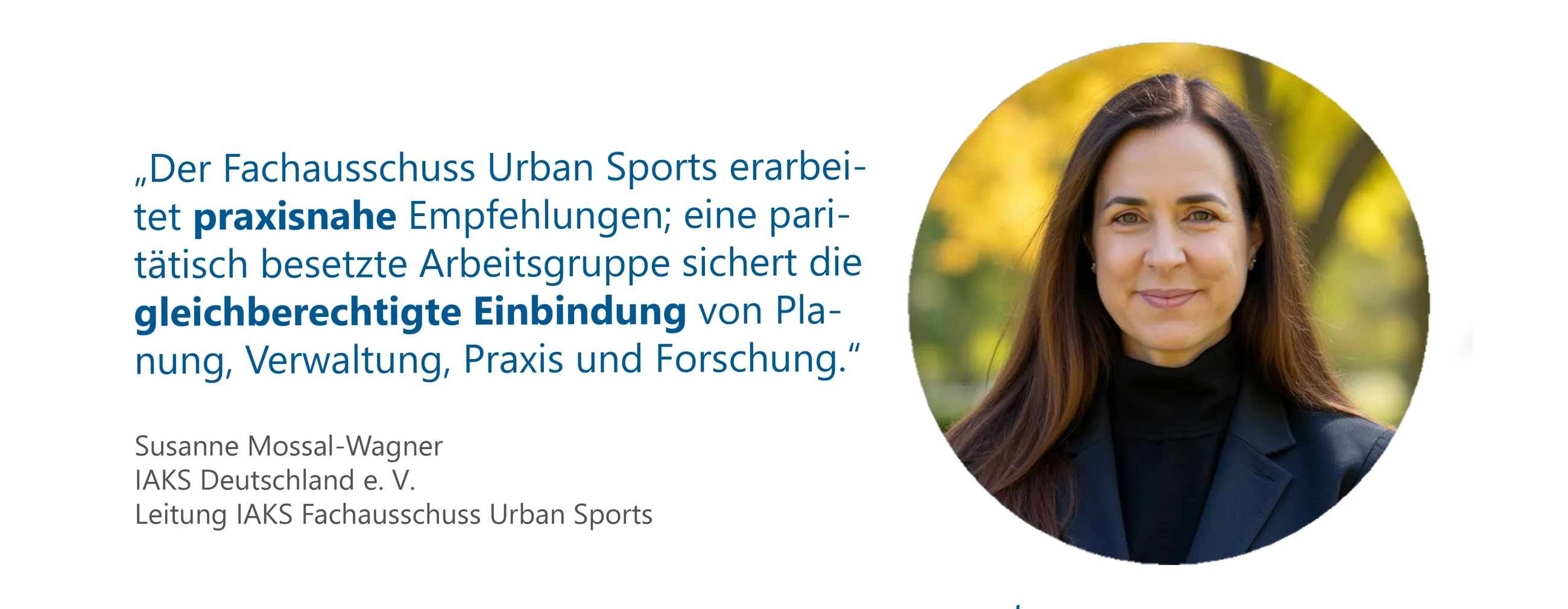Fachausschuss urban sports zitat susanne mossal-wagner