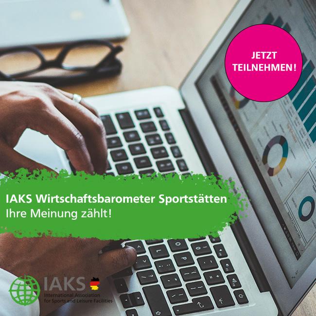 IAKS Wirtschaftsbarometer, jetzt anmelden, Sportstättenbau