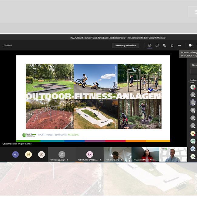IAKS Online Seminar, News, Urbane Sportstätten im Spannungsfeld der Zukunftsthemen