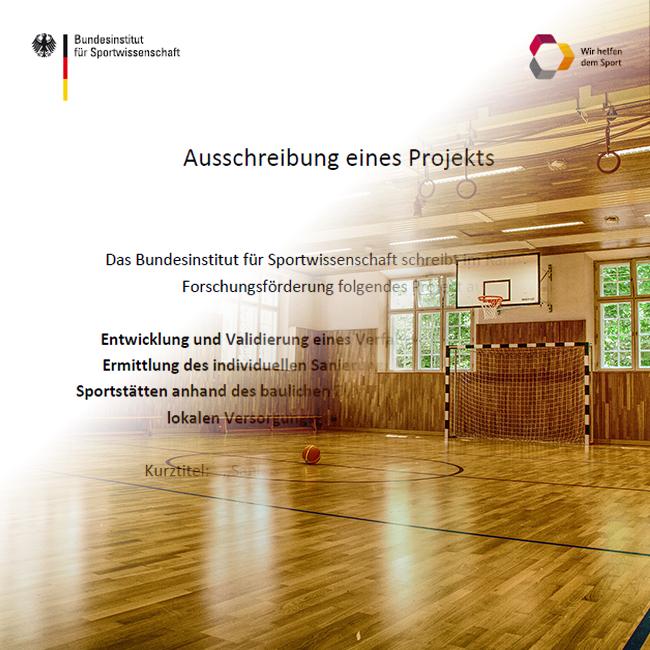 Sportstättenatlas, Sanierungsbedarf deutscher Sportstätten, IAKS, BISp, DSD, 