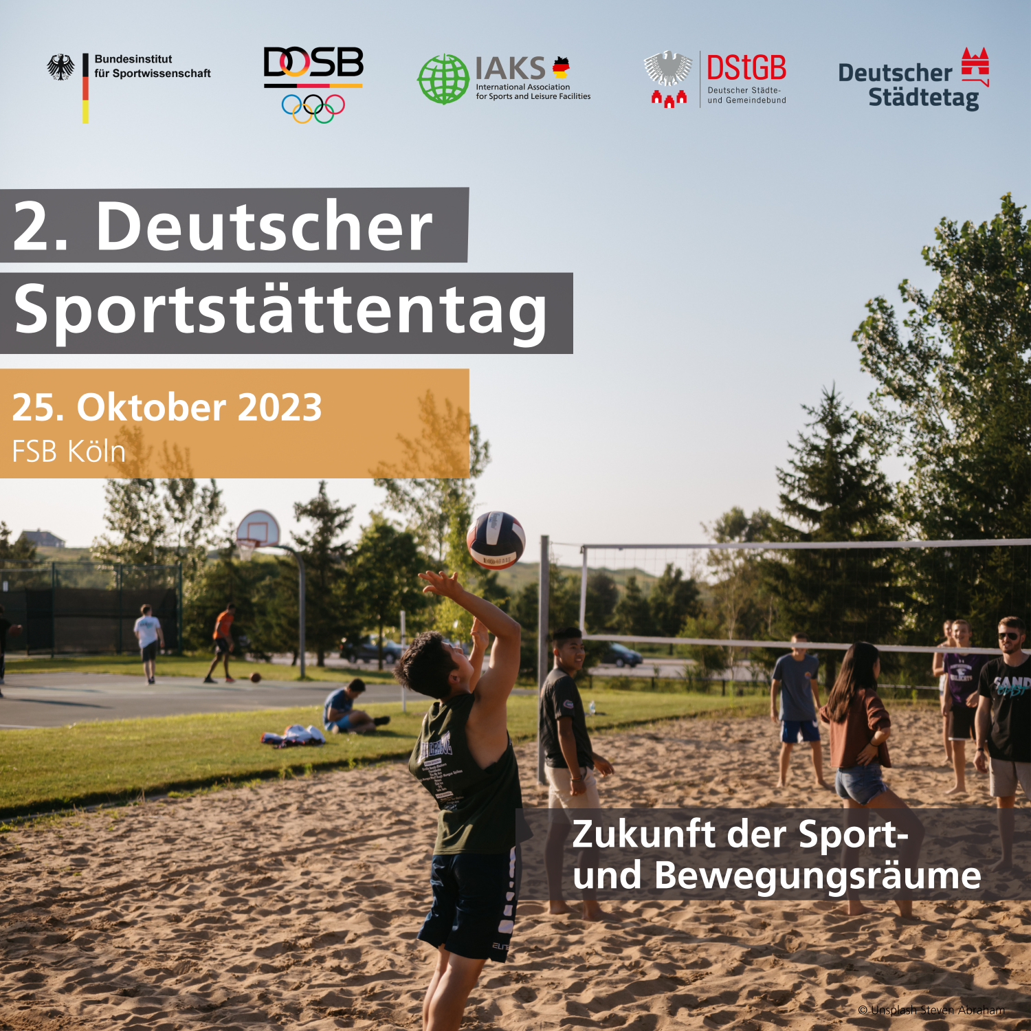 2. dt sportstättentag event flyer