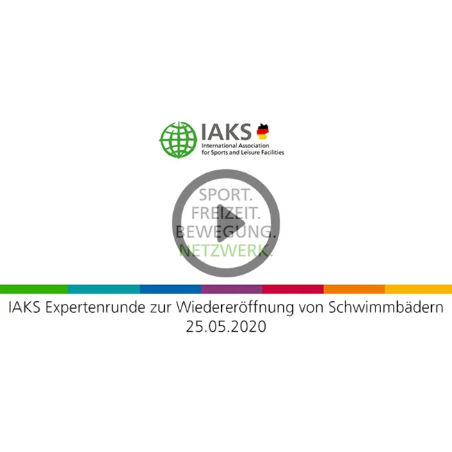 White background with IAKS logo and the title of the video below