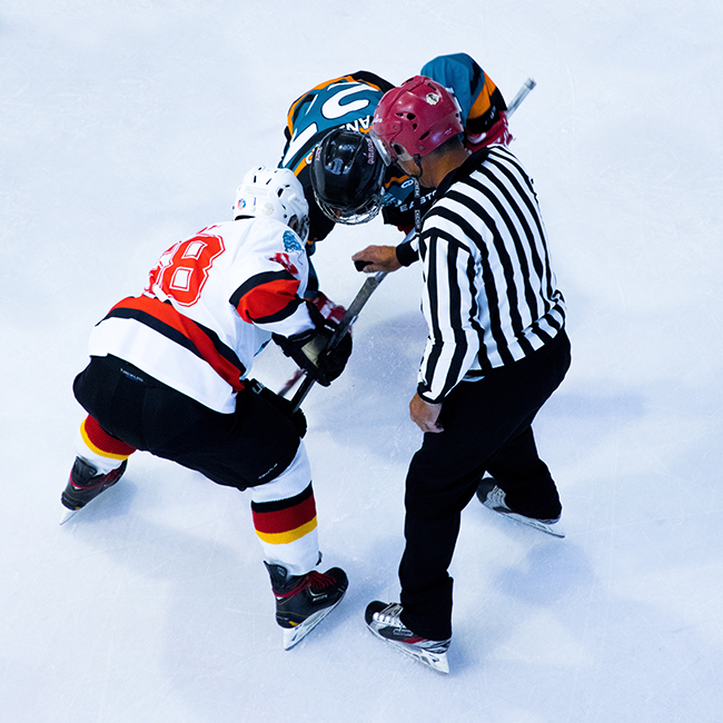 ice hockey players in action