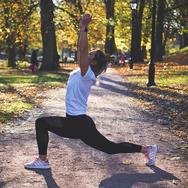 autumn exercise outside