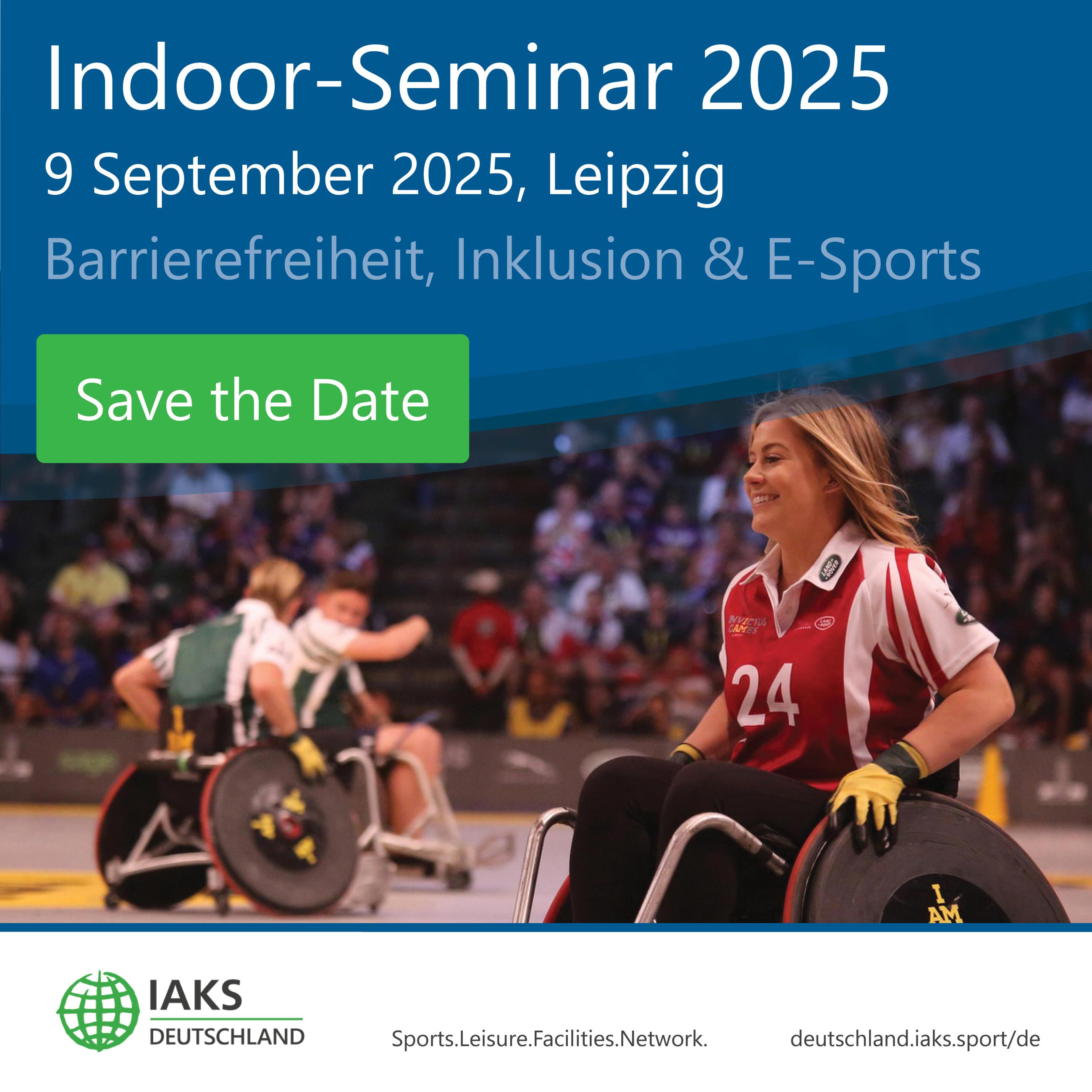 collage save the date indoor seminar iaks deutschland 9.9.25